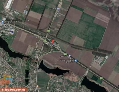 Билборд A в Виннице, 3х6  Немирівська траса, АЗС ОККО схема